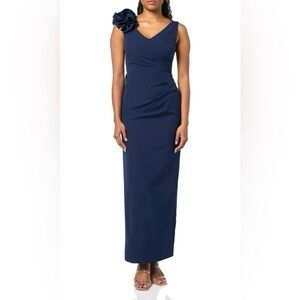 JS Collections Women's Elliot Bateau Neck Gown Size 16